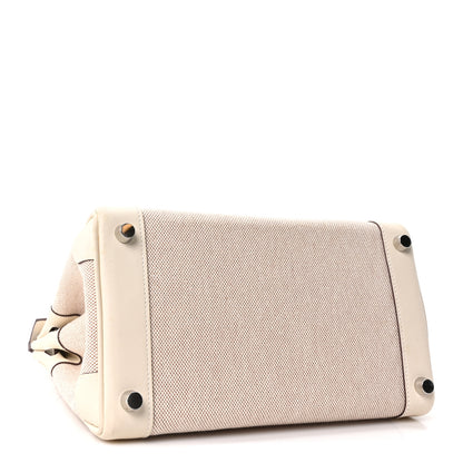 Hermes Toile H Swift Birkin 25 Ecru Nata 3 of 11