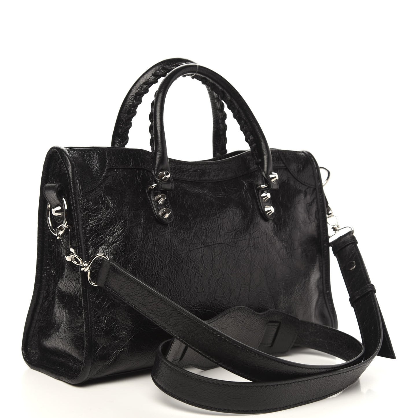 Agneau Classic Silver Hardware S City Black