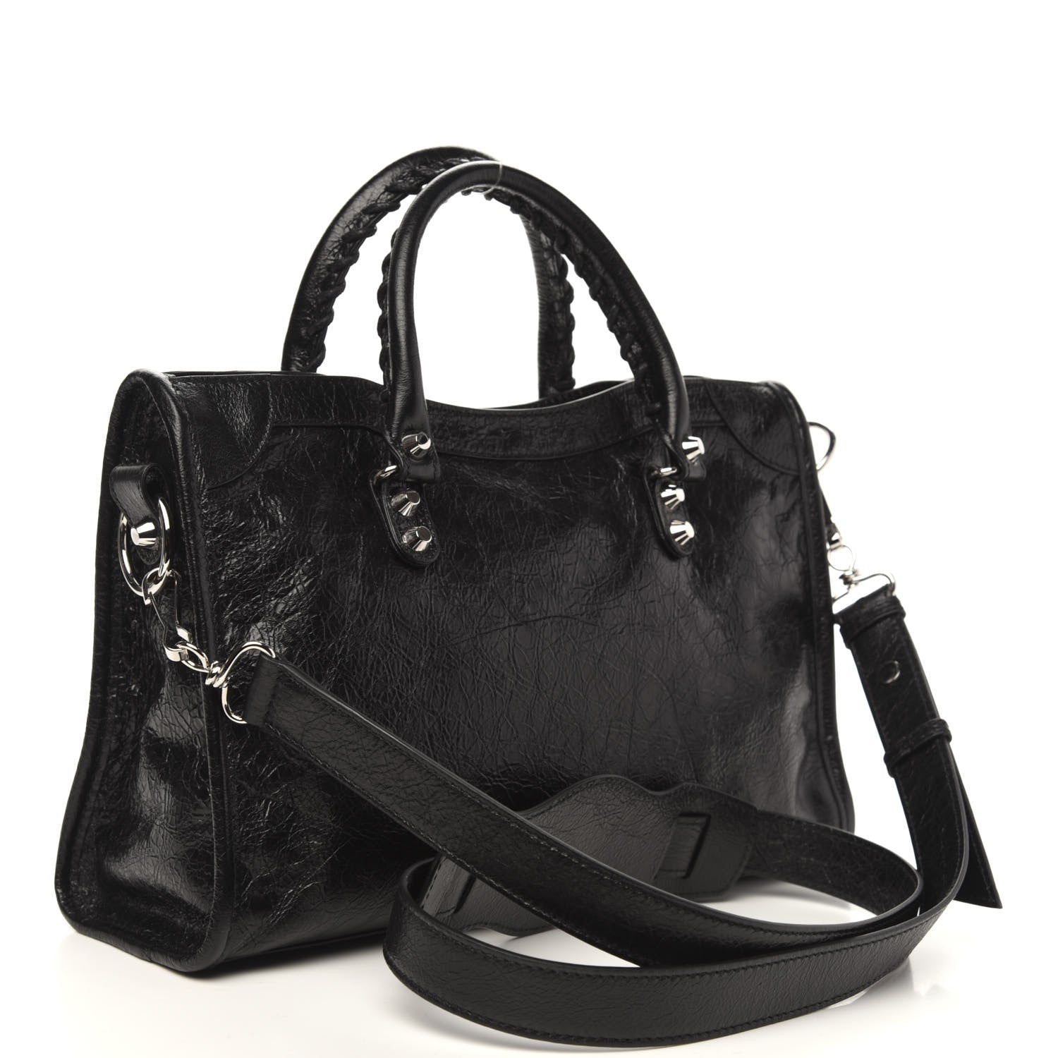 Balenciaga Agneau Classic Silver Hardware S City Black 3 of 9