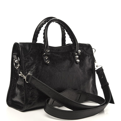 Balenciaga Agneau Classic Silver Hardware S City Black 3 of 9