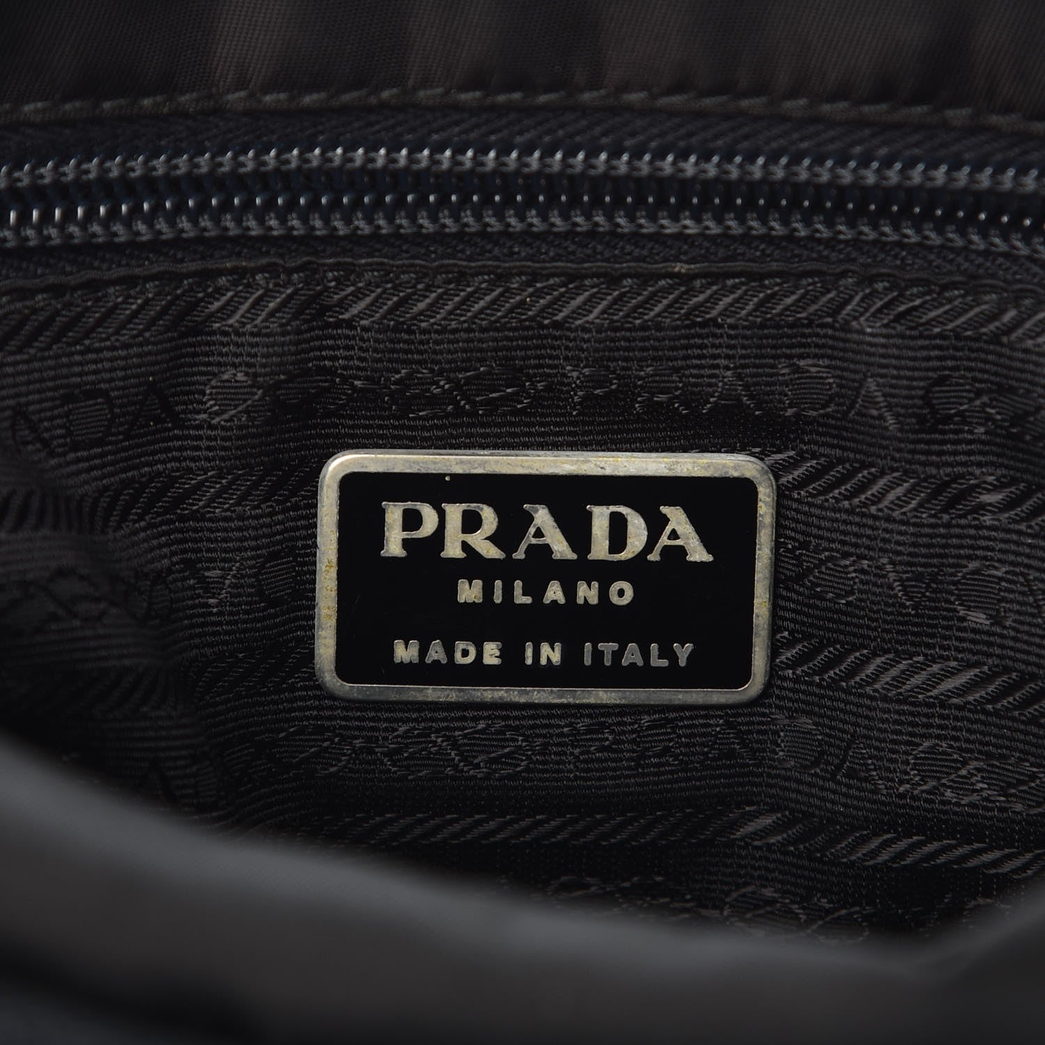 Prada Nylon Vela Messenger Black 6 of 9