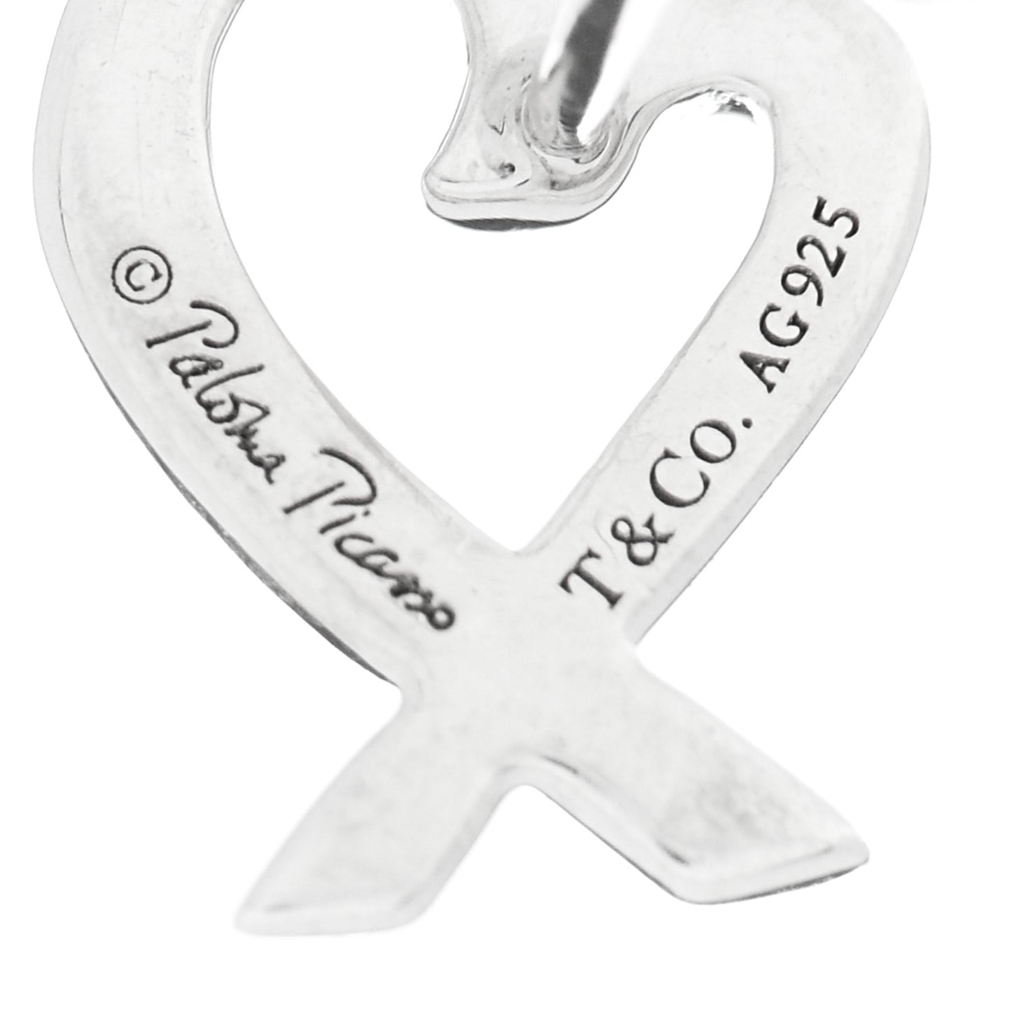 Sterling Silver Mini Paloma Picasso Loving Heart Earrings