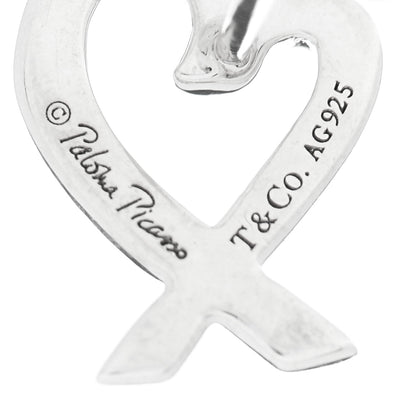 Tiffany Sterling Silver Mini Paloma Picasso Loving Heart Earrings 4 of 5