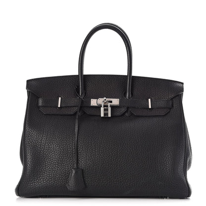 Hermes Fjord Birkin 35 Black 1 of 34