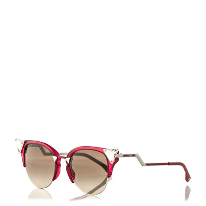 Fendi Iridia Sunglasses FF 0041/S Cherry Palladium 1 of 7
