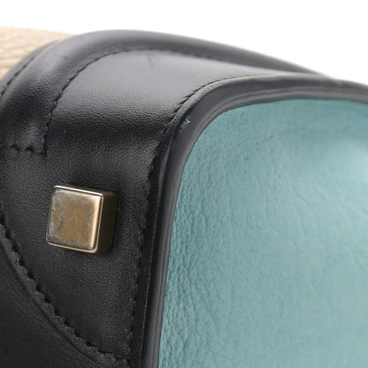 Celine Bullhide Drummed Calfskin Micro Tri-Color Luggage Antarctic 13 of 24