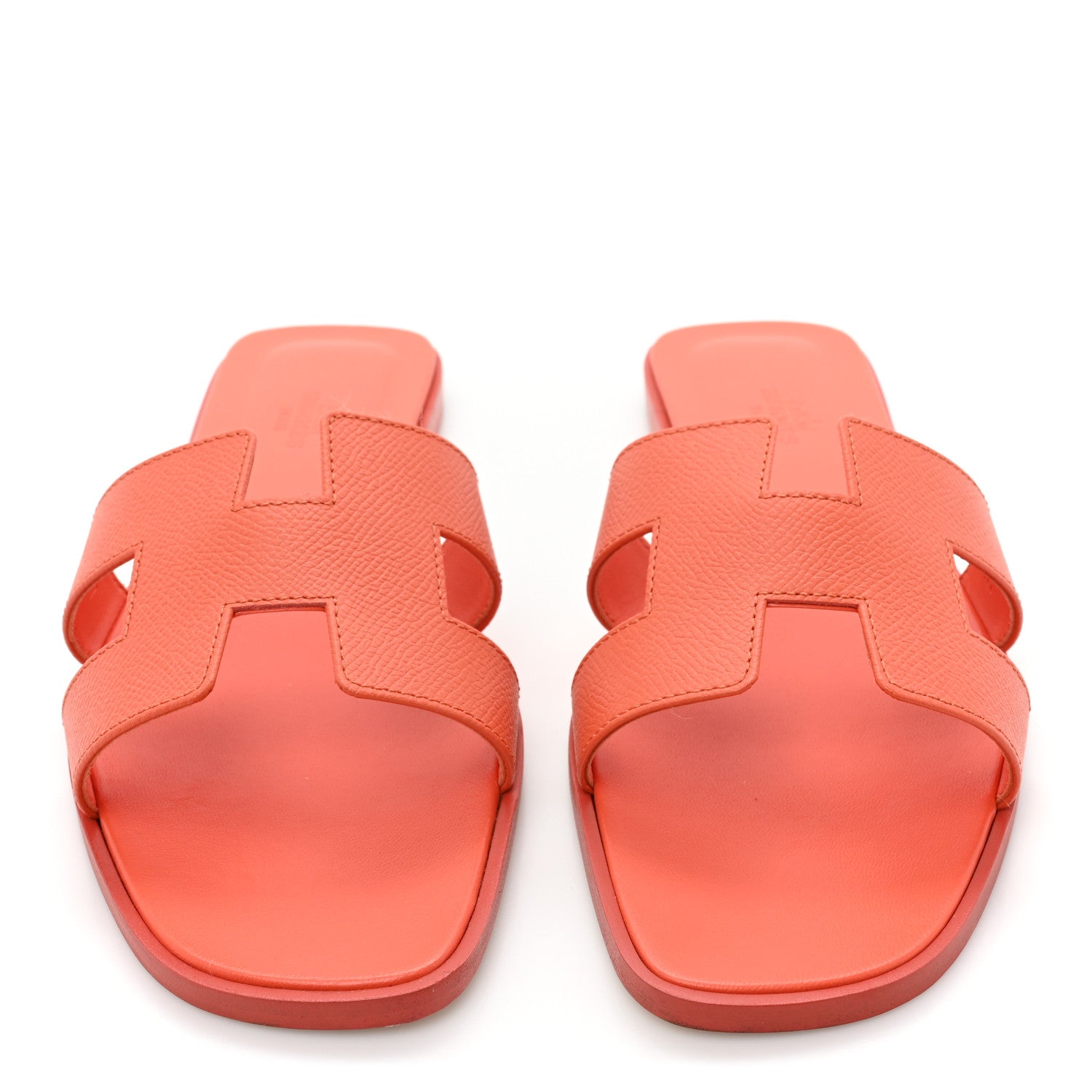 Hermes Epsom Oran Sandals 39.5 Orange Poppy 2 of 8