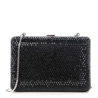 Judith Leiber Swarovski Crystal Minaudiere Clutch Black 1 of 18