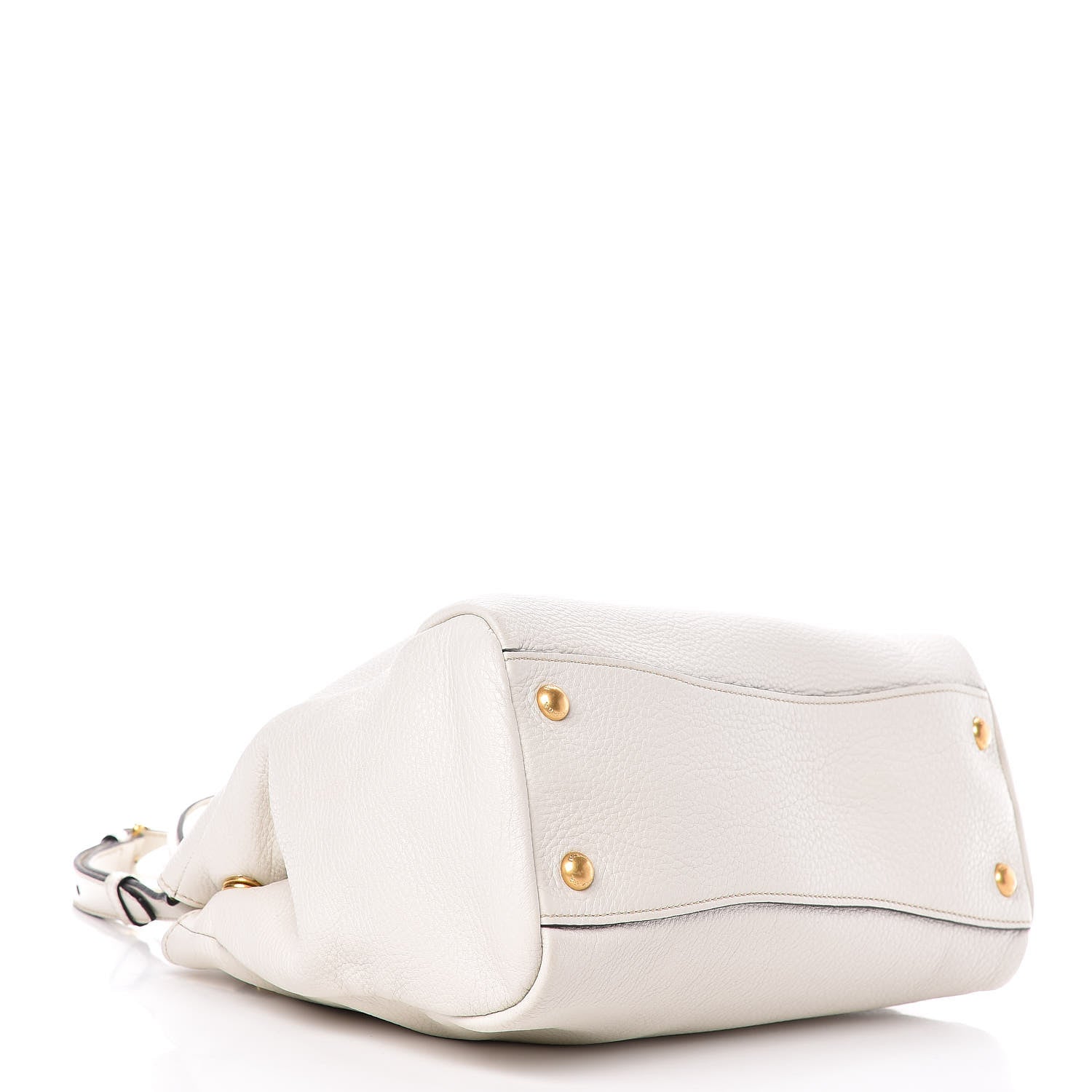 Prada Vitello Daino Shopping Tote White 4 of 12
