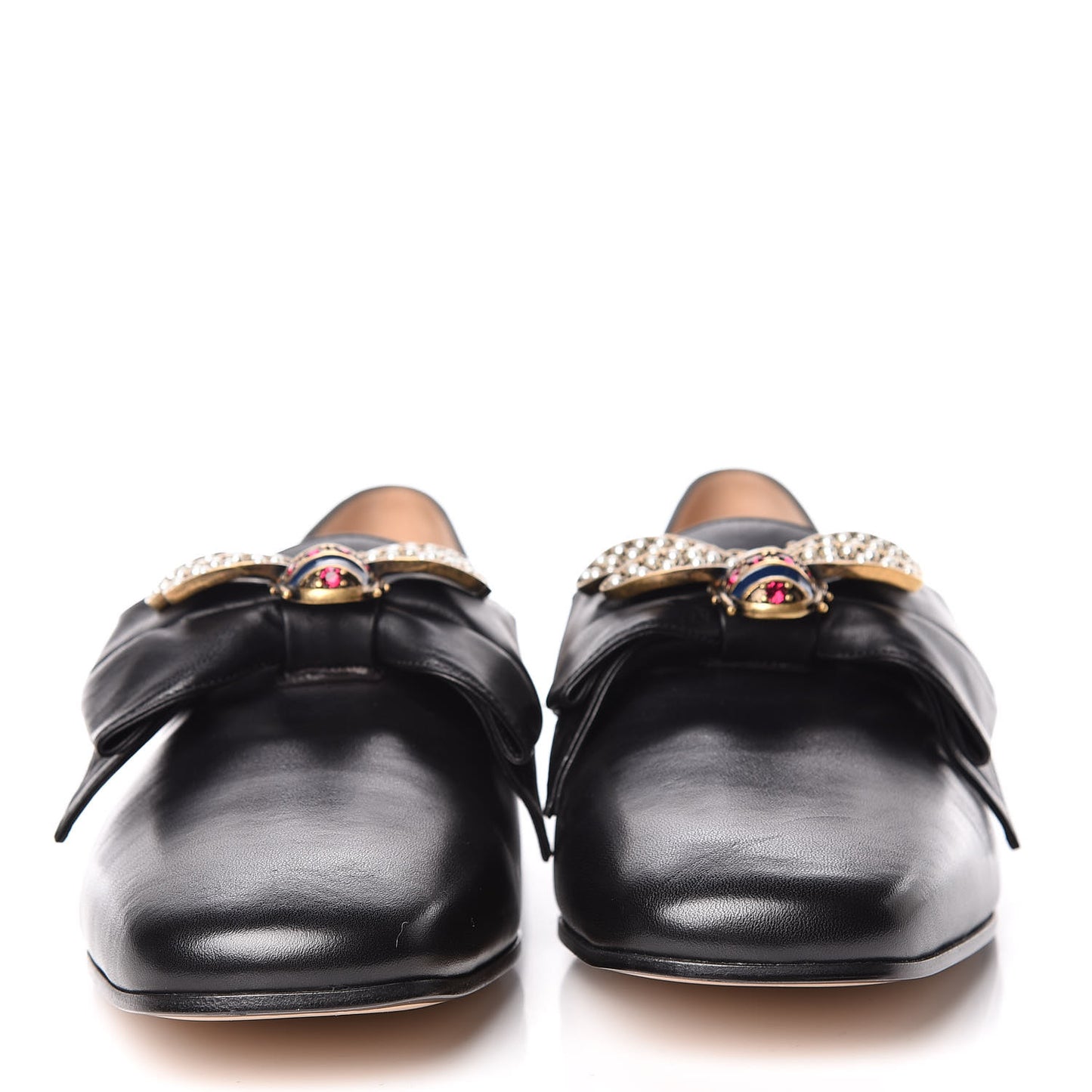 Calfskin Bow Ballet Flats 38.5 Black