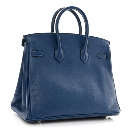 Hermes Taurillon Novillo Birkin 25 Deep Bleu 3 of 10