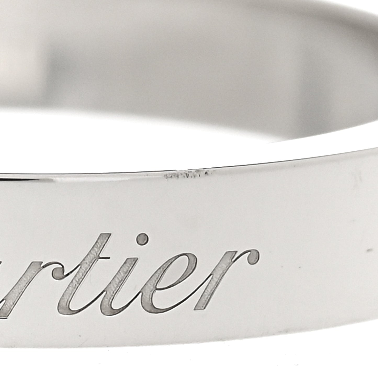 Platinum Diamond 3mm C De Cartier Wedding Band Ring 50 5.25