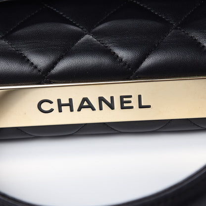 Chanel Lambskin Quilted Small Trendy CC Dual Handle Flap Bag Black 13 of 14