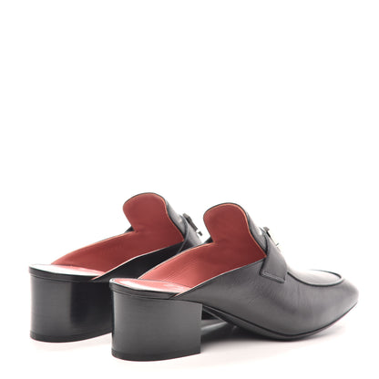 Hermes Goatskin Trocadero Mule 37 Black 4 of 7