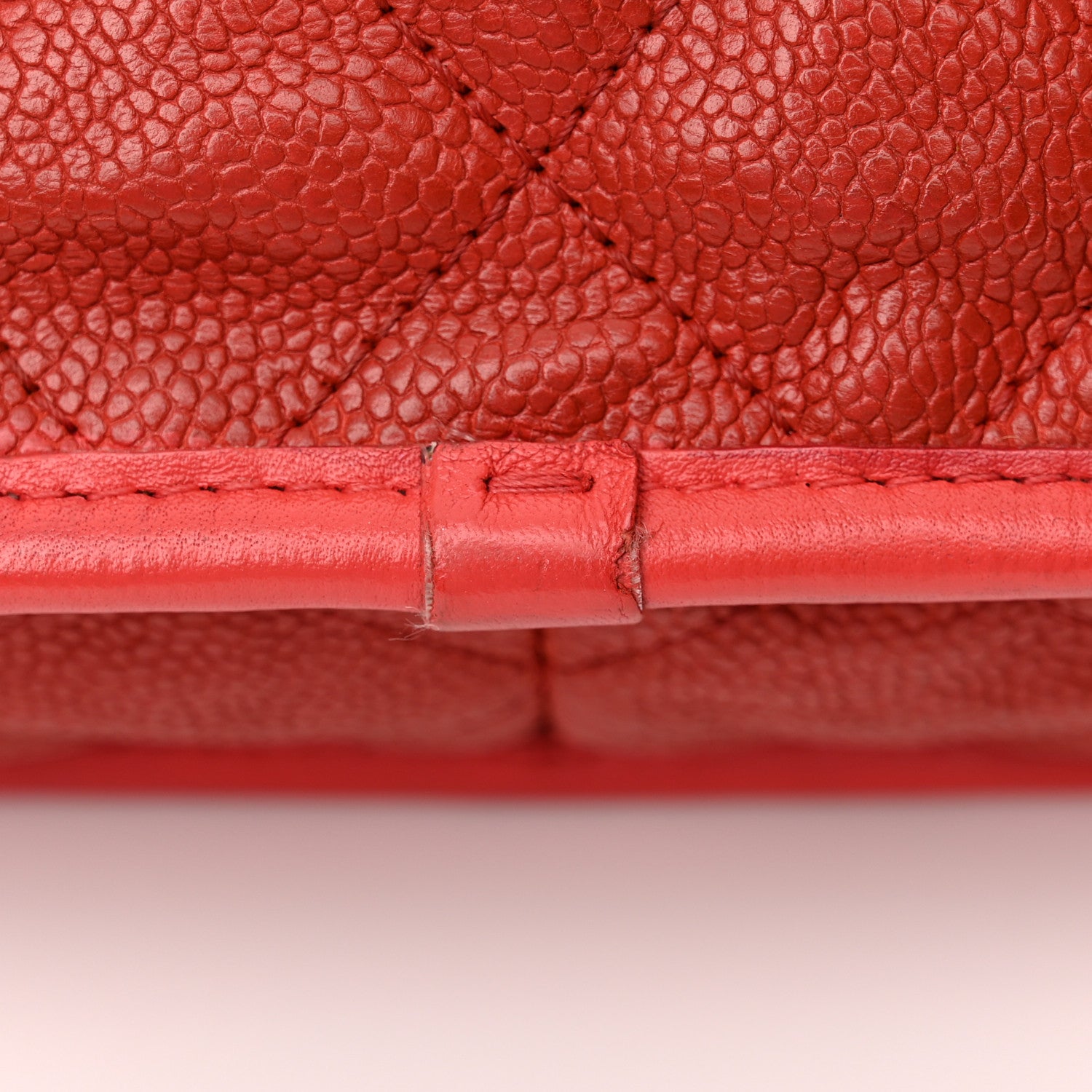 Chanel Caviar Quilted Medium French Riviera Flap Red 13 of 15