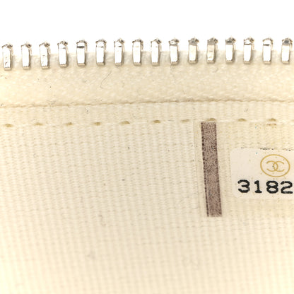 Chanel Lambskin Crochet Quilted Small Vanity Case With Chain White 7 of 13