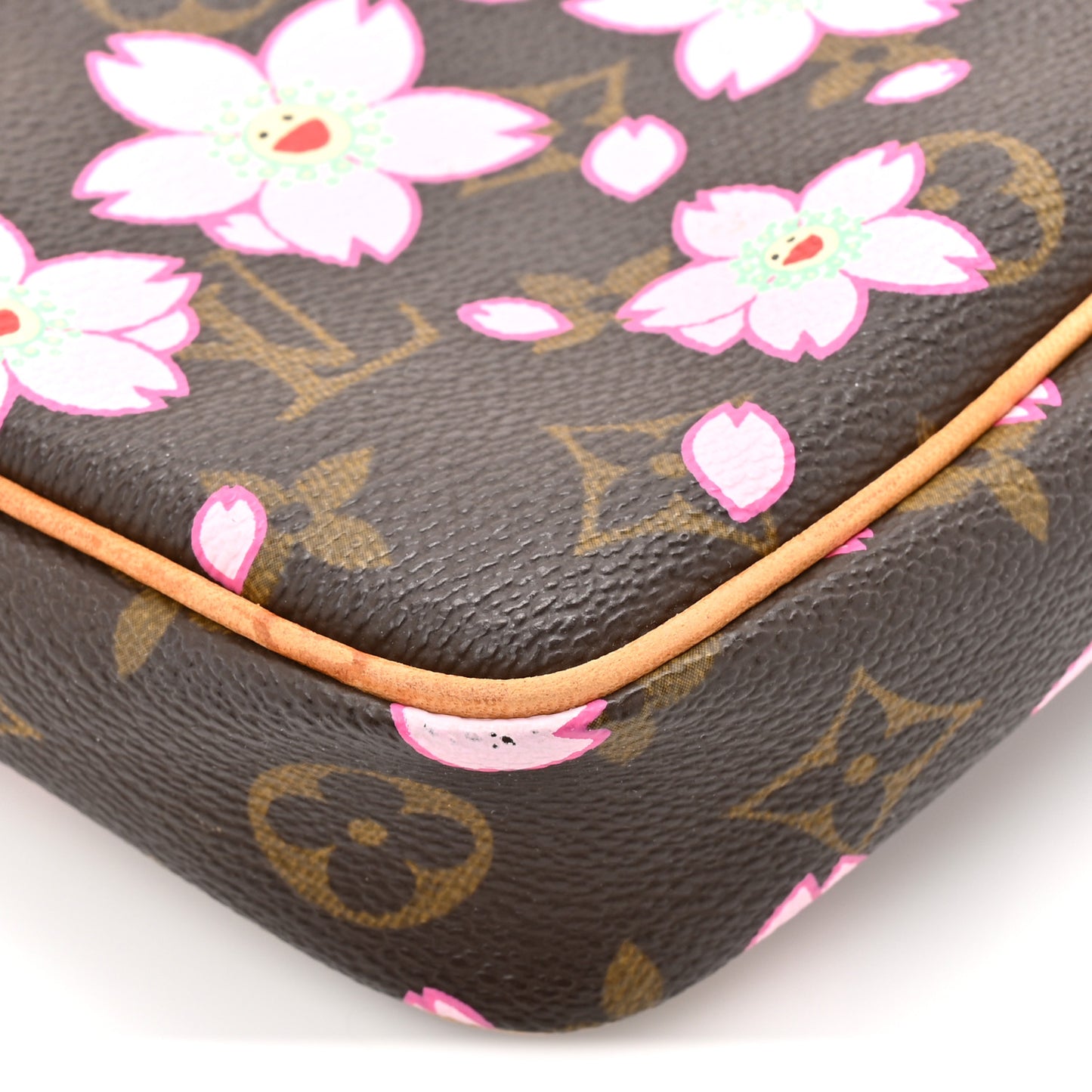Monogram Cherry Blossom Pochette Accessories Brown