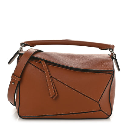 Loewe Calfskin Small Puzzle Bag Tan 1 of 8