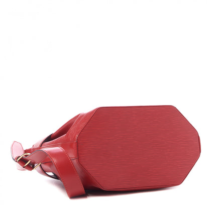 Louis Vuitton Epi Sac D'Epaule Castillan Red 3 of 8