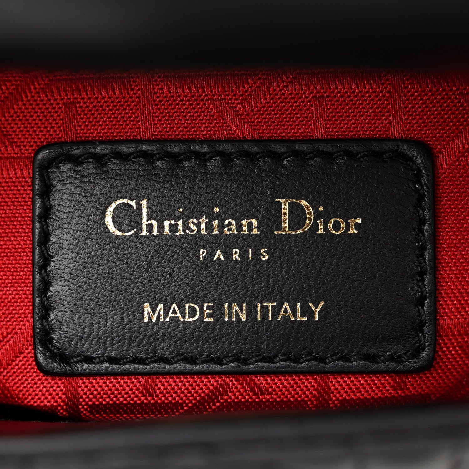 Christian Dior Lambskin Cannage Mini Lady Dior Black 6 of 13