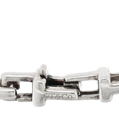Tiffany Sterling Silver T Link Chain Bracelet 3 of 4