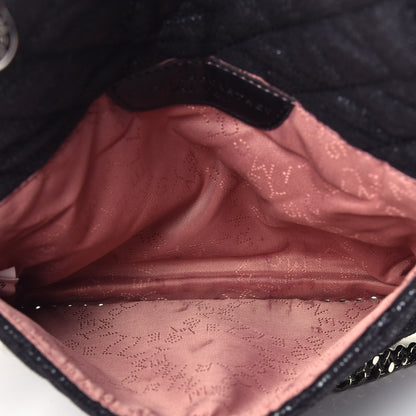 Stella McCartney Shaggy Deer Quilted Mini Falabella Crossbody Black 5 of 9
