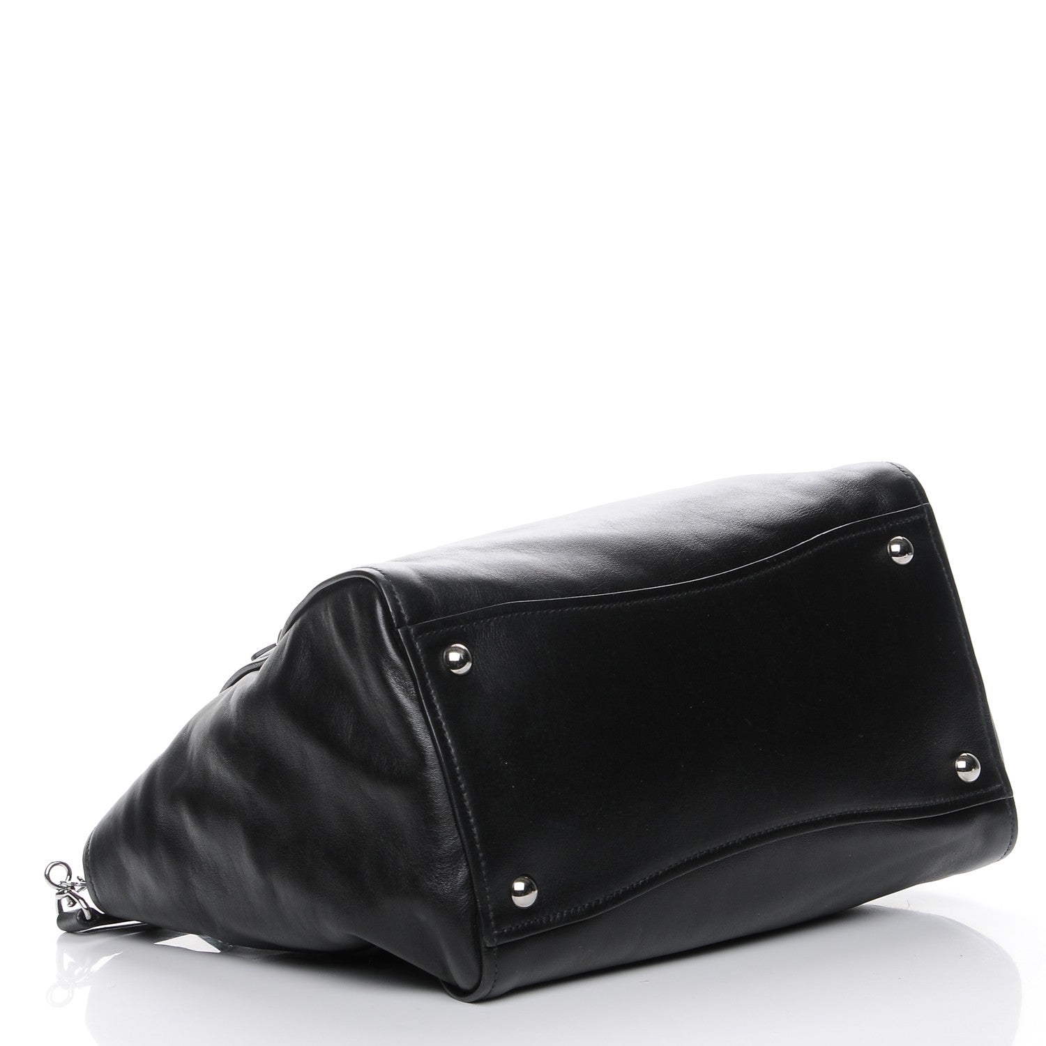 Miu Miu Soft Calf Studded Top Handle Bag Nero Black 4 of 7