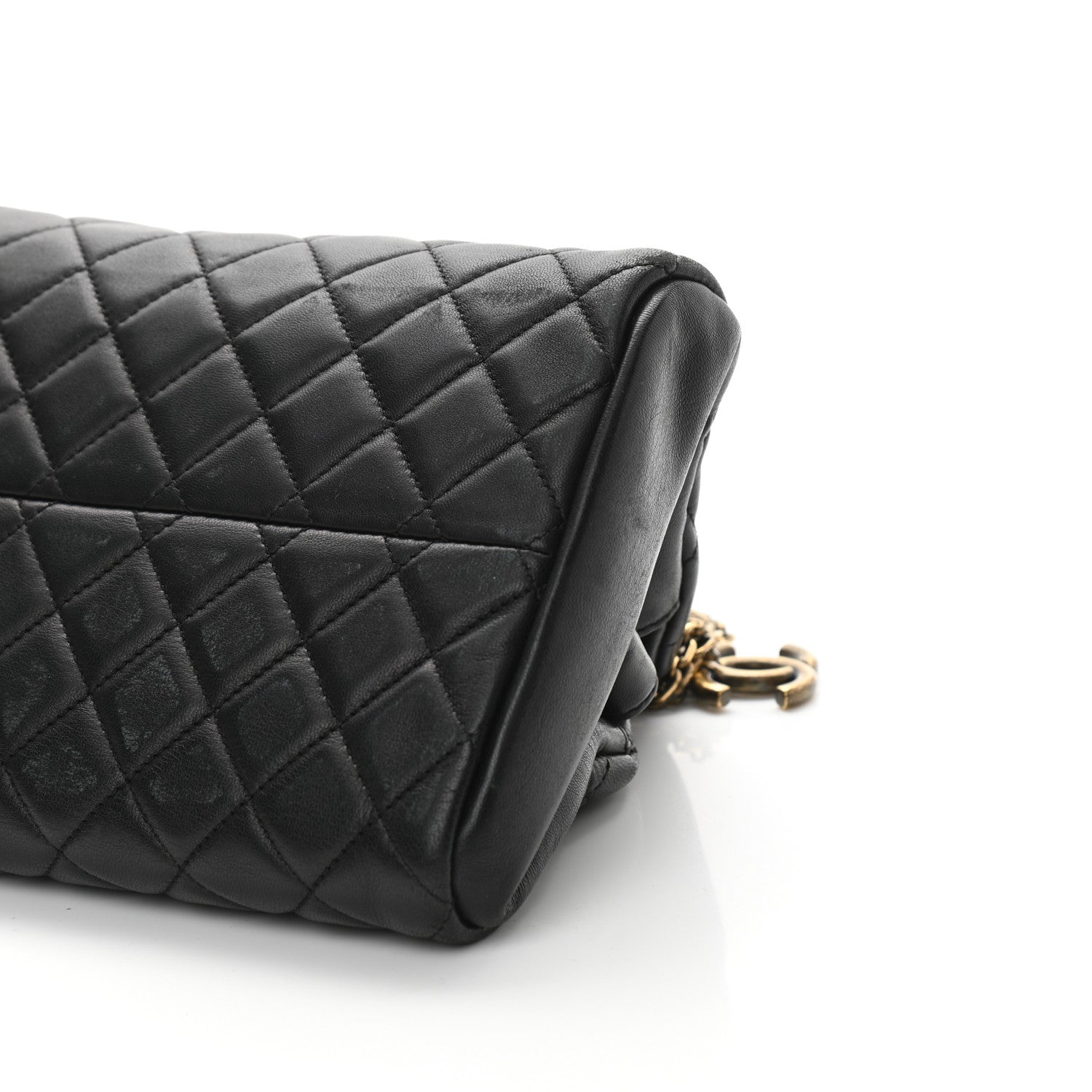 Chanel Lambskin Quilted Medium Just Mademoiselle Black 10 of 14