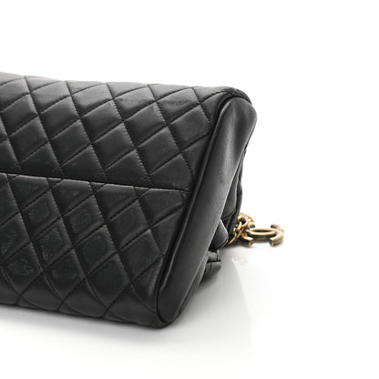 Chanel Lambskin Quilted Medium Just Mademoiselle Black 10 of 14