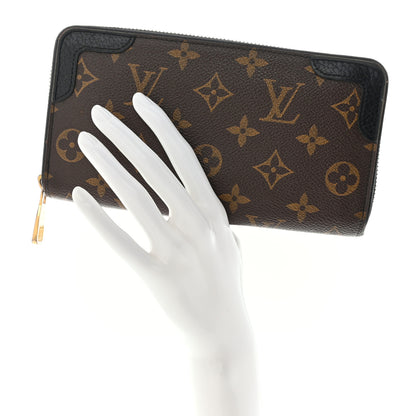 Louis Vuitton Monogram Zippy Retiro Wallet Black 2 of 12