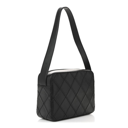 Chanel Lambskin Stitched Camera Case Black 3 of 12