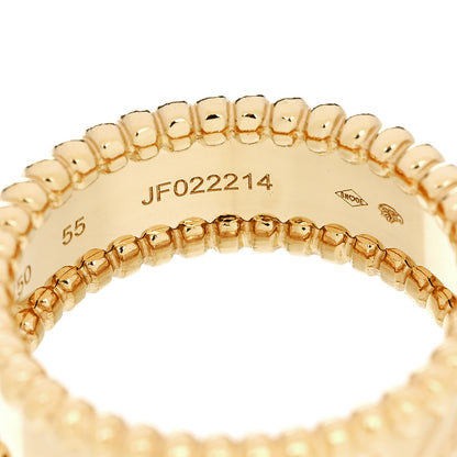 Van Cleef & Arpels 18K Yellow Gold Perlee Signature Ring 55 7.25 5 of 6