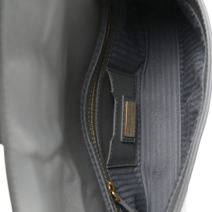 Fendi Vitello Flamingo Enamel Interchangeable Strap Baguette Grigio Chiaro Latte Tabacco 5 of 11
