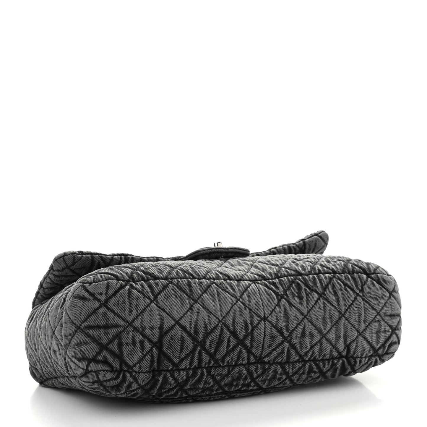 Denim Quilted Denimpression Flap Grey Black