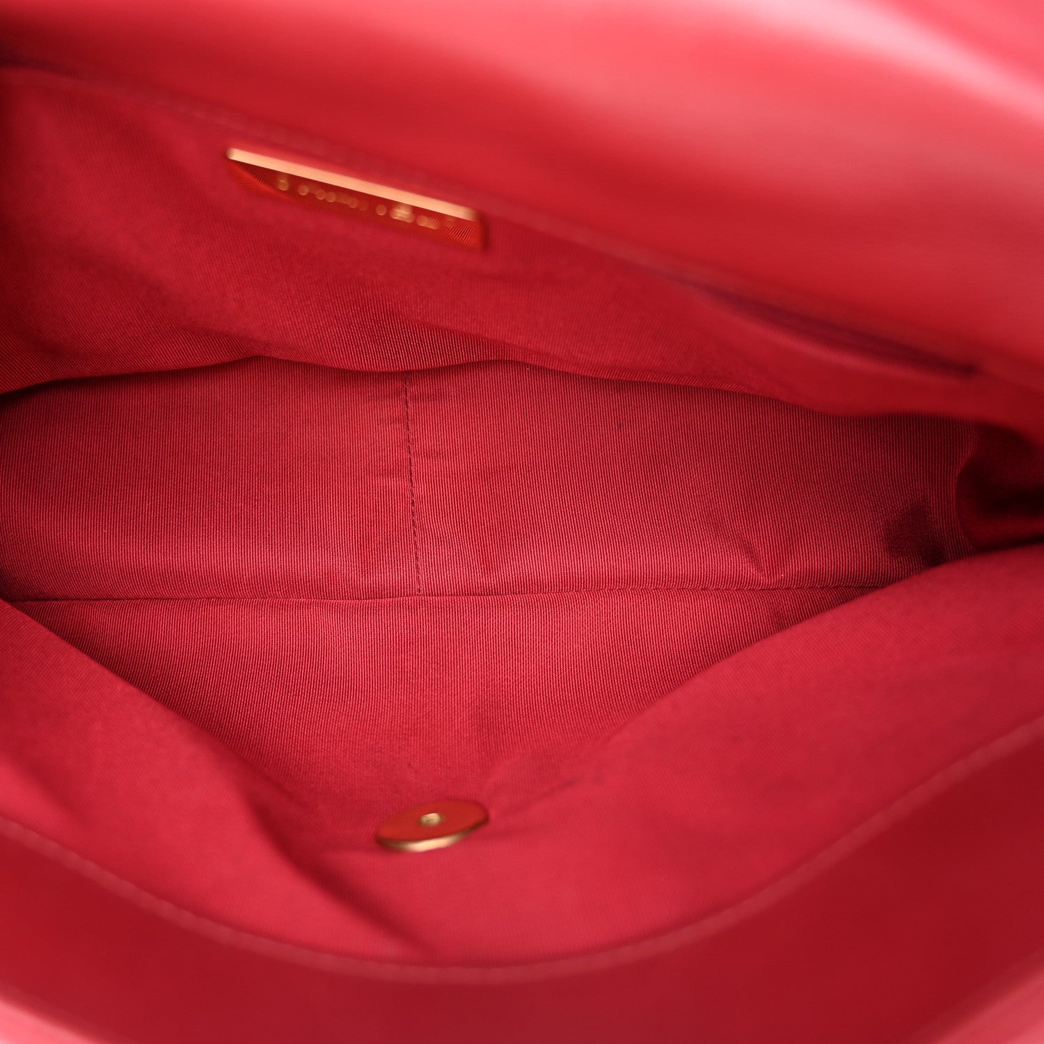Chanel Goatskin Quilted Large Chanel 19 Flap Red 5 of 10