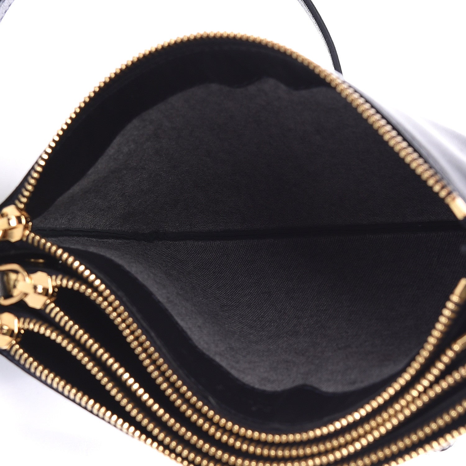 Celine Lambskin Small Trio Crossbody Bag Navy Blue 2 of 13