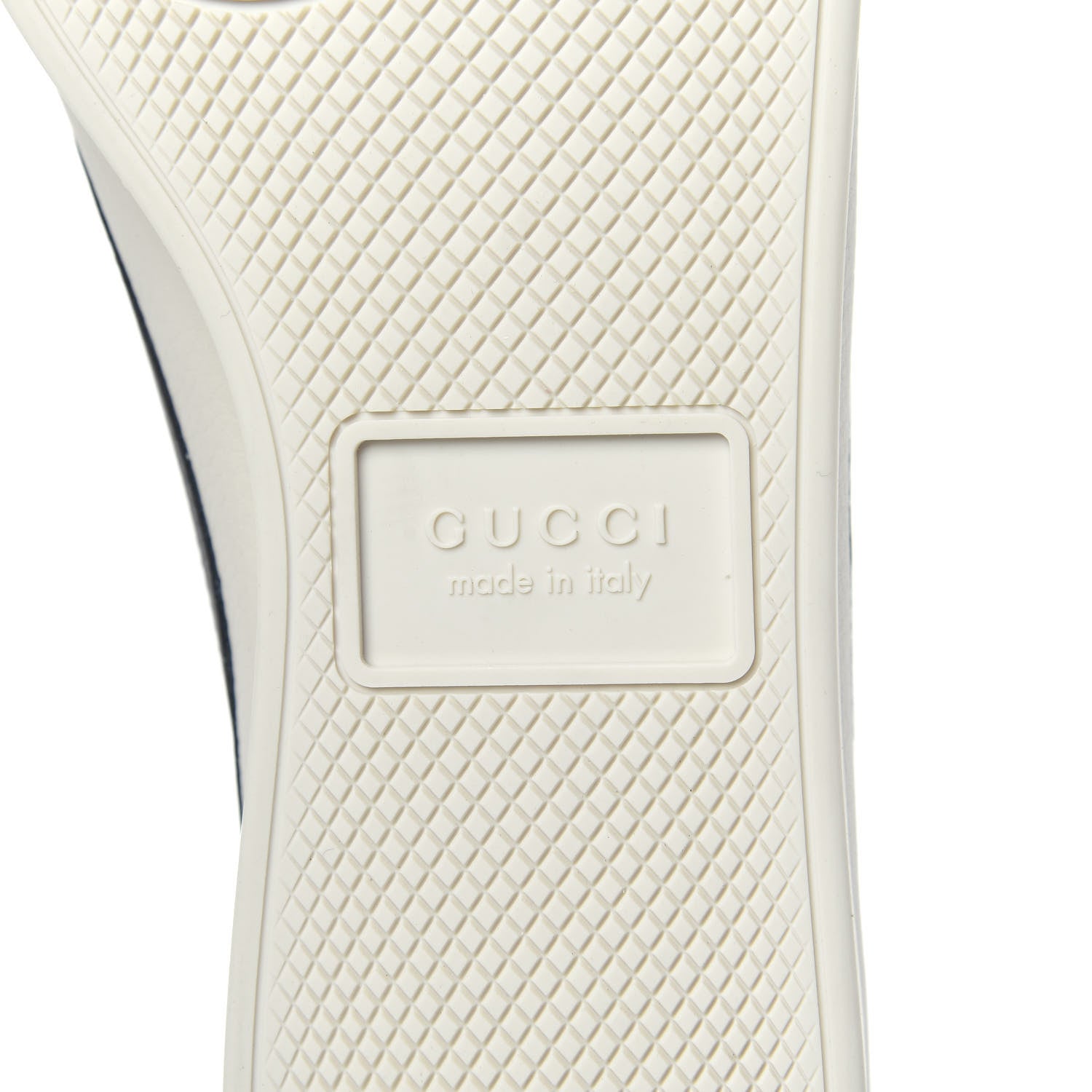 Gucci Calfskin Mens Web Falacer Sneakers 8 White Blue 7 of 8