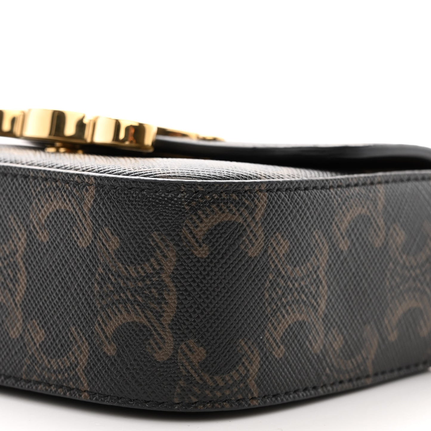 Triomphe Canvas Calfskin Mini Triomphe Tan