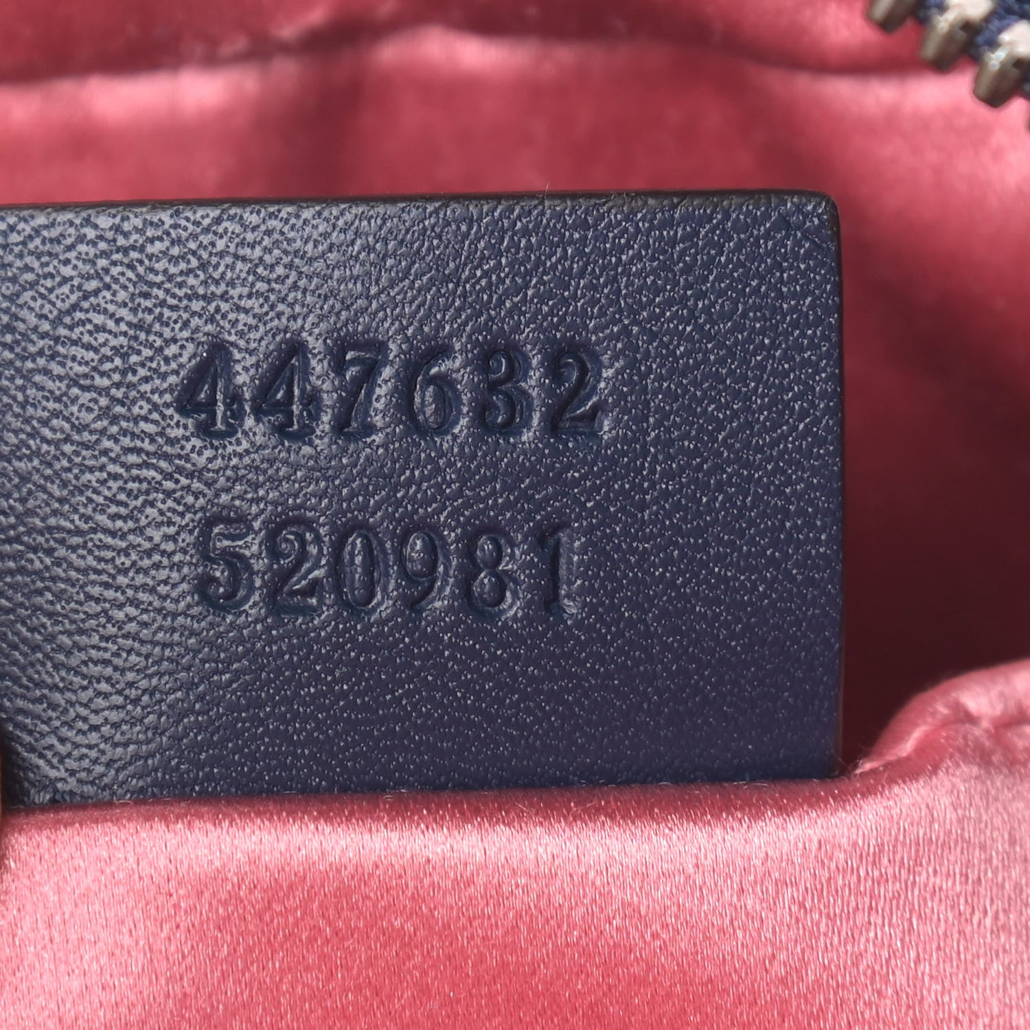 Gucci Denim Matelasse Pearl Studded Small GG Marmont Chain Shoulder Bag Blue 7 of 9