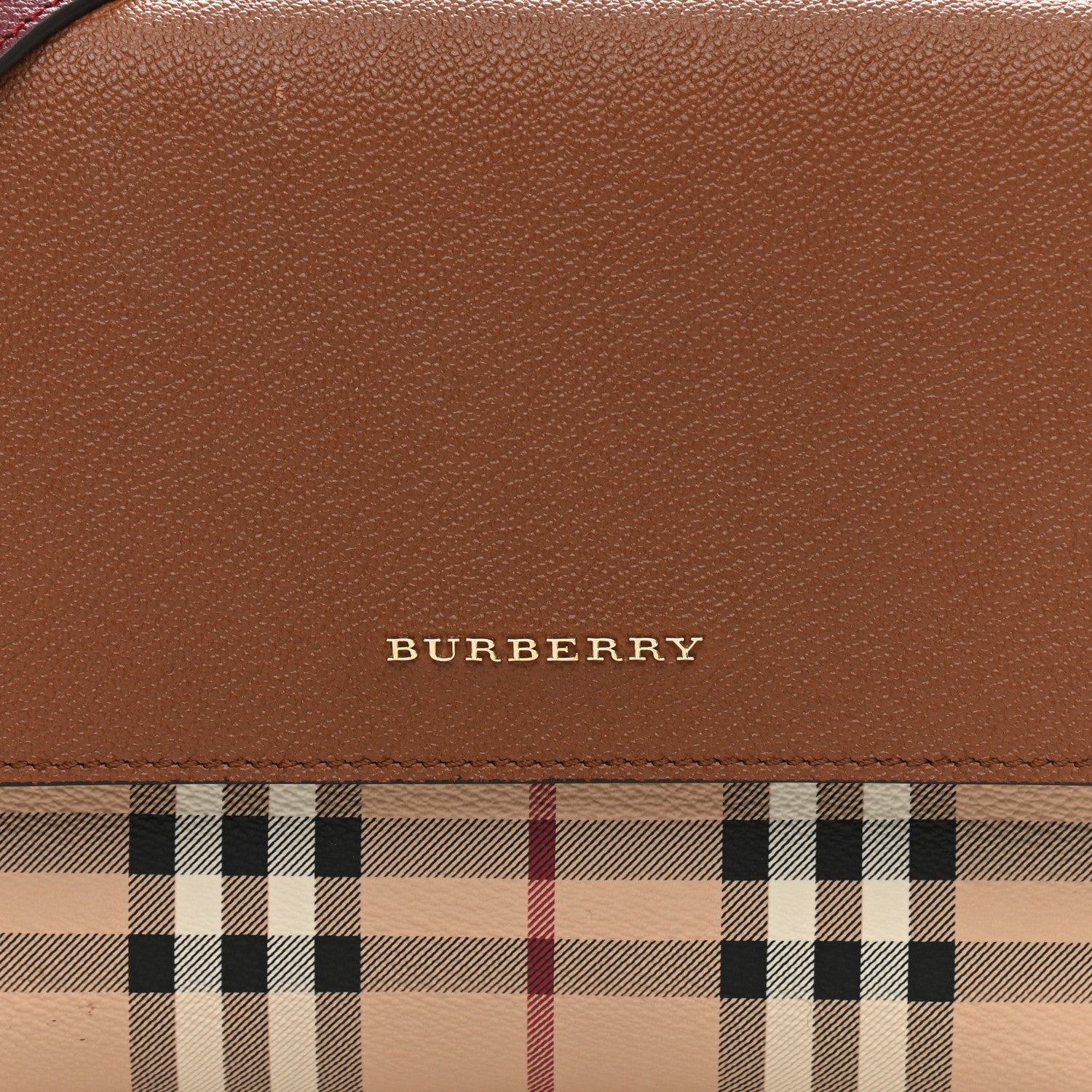 Burberry Haymarket Check Small Loxley Crossbody Bright Toffee 9 of 9