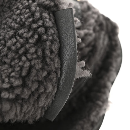 Fendi Lambskin Shearling Baguette Anthracite 8 of 11