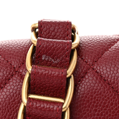 Chanel Caviar Quilted Mini Chain Soul Flap Burgundy 11 of 11