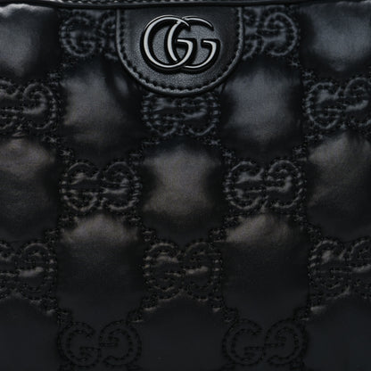Gucci Nylon Calfskin Enamel GG Matelasse Beauty Case Black 8 of 10