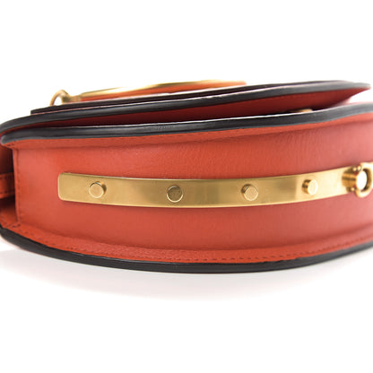 Chloe Calfskin Small Nile Bracelet Minaudiere Bag Sepia Red 7 of 9