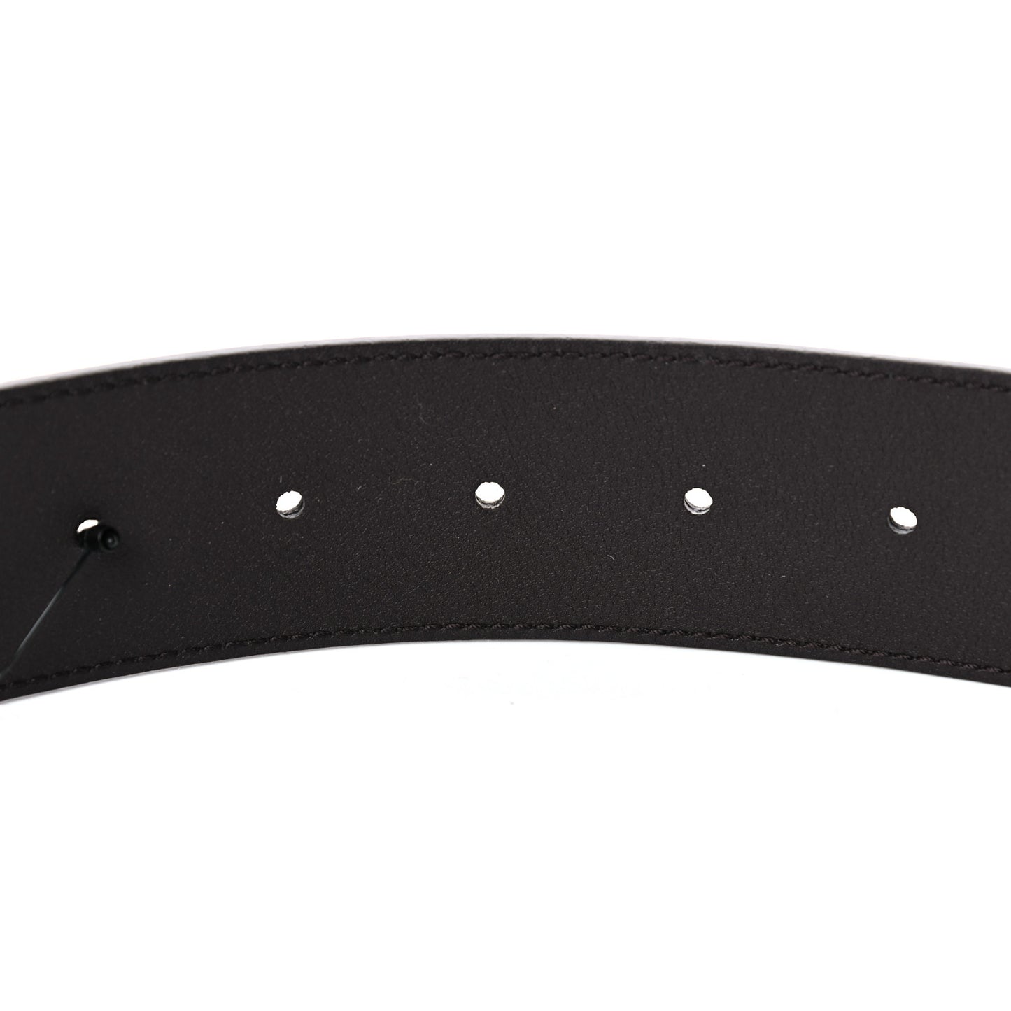 Textured Calfskin Double G 40mm Belt 80 32 Dark Cocoa