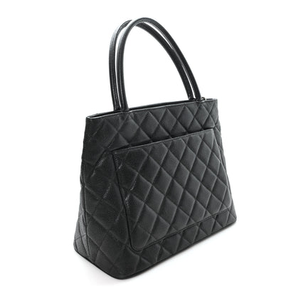 Chanel Caviar Quilted Medallion Tote Black 3 of 10
