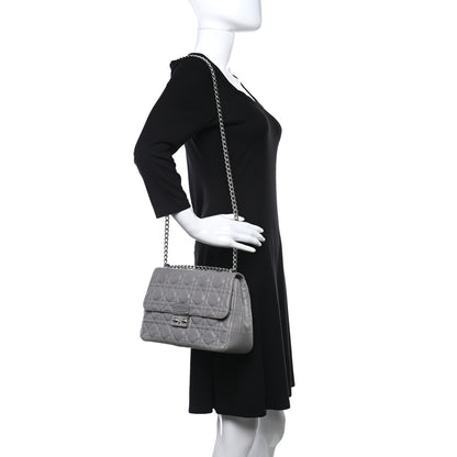 Christian Dior Lambskin Cannage Small Miss Dior Flap Grey 2 of 9