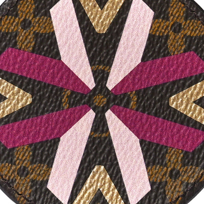 Louis Vuitton Monogram Illustre Multi V Bag Charm Key Ring Fuchsia 6 of 9