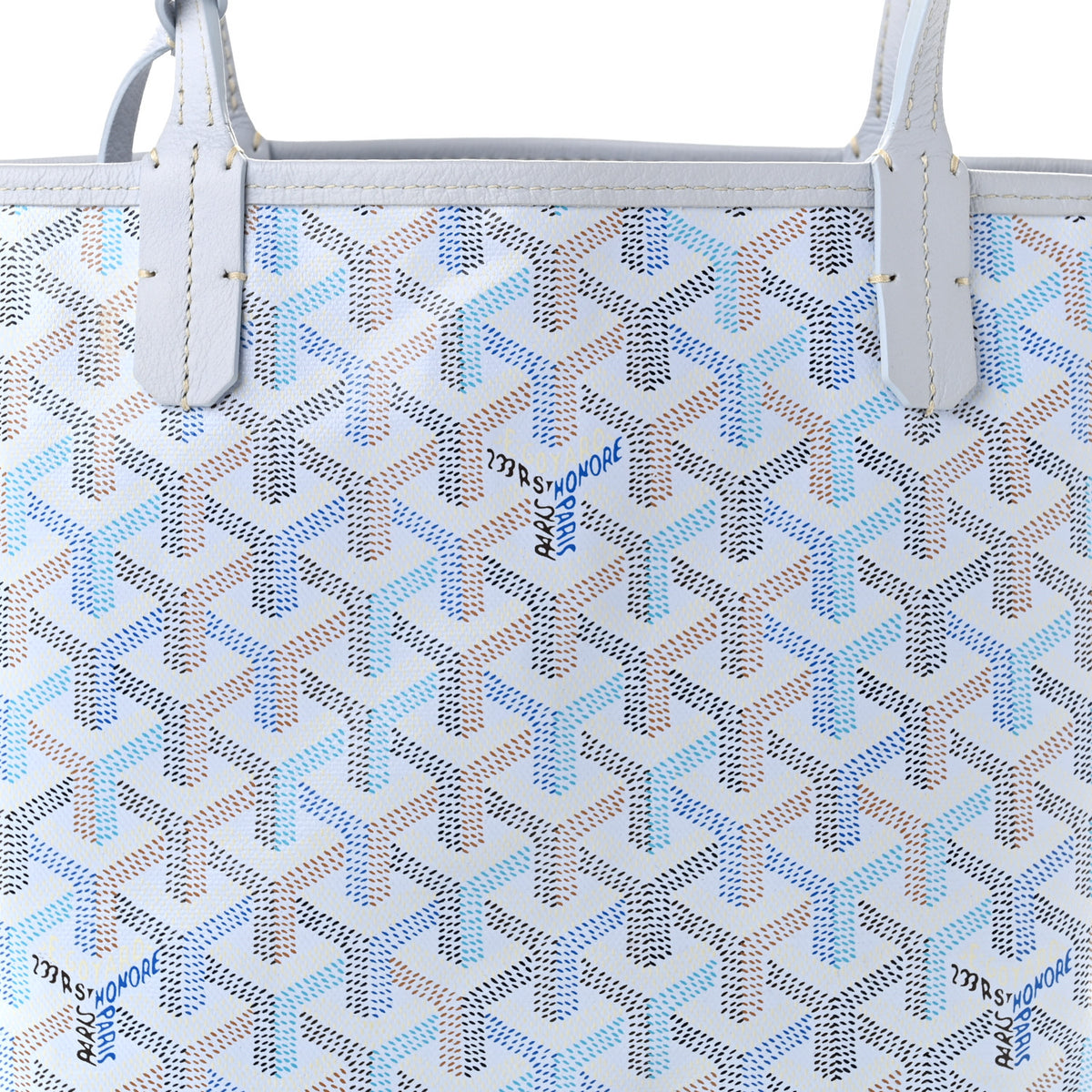 Goyardine Reversible Mini Anjou Polar Blue