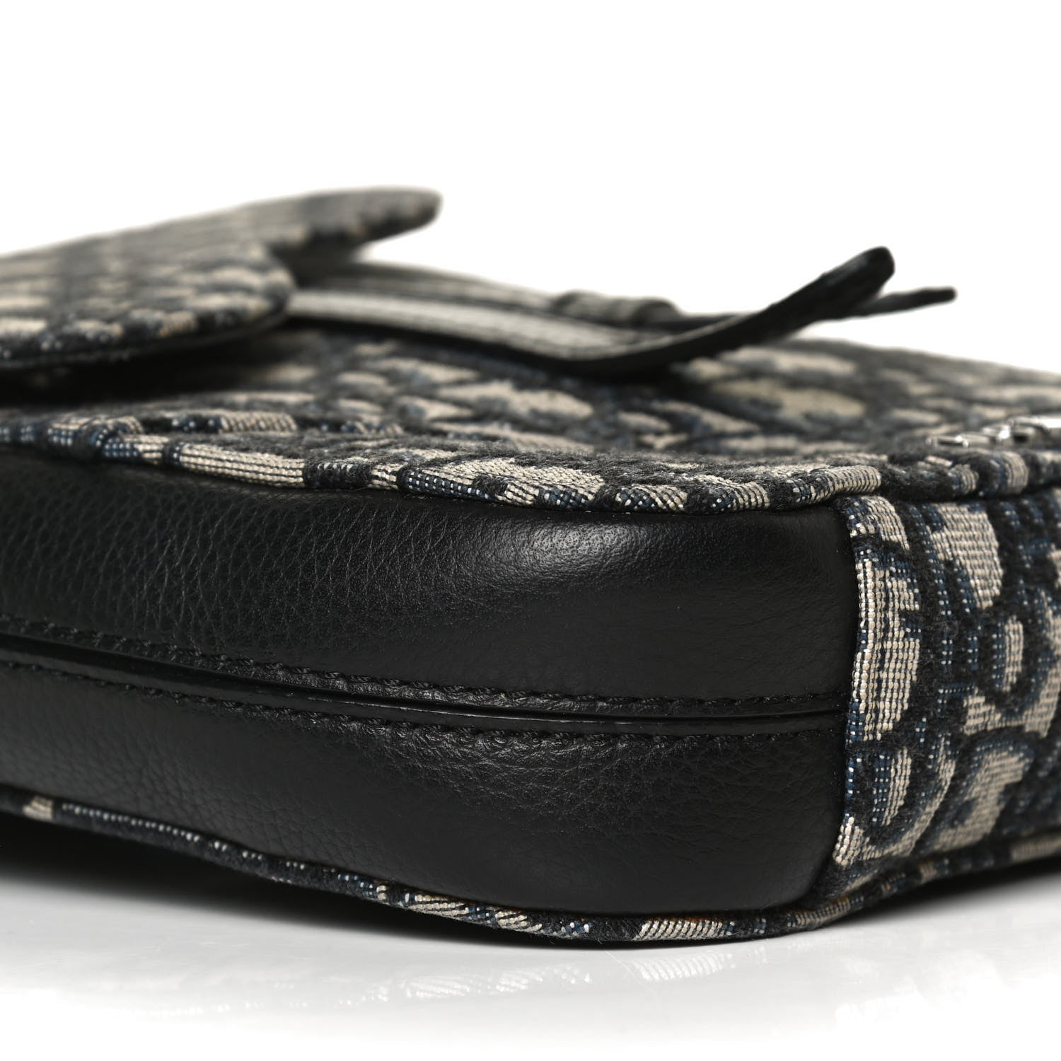 Christian Dior Oblique Saddle Pouch Blue 8 of 11